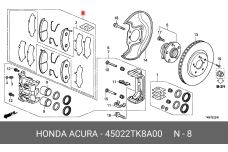HONDA 45022-TK8-A00