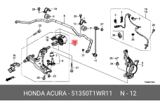 HONDA 51350-T1W-R11