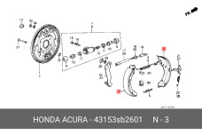 HONDA 43153-SB2-601