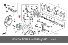 HONDA 43018-TG0-T00