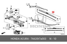 HONDA 76620-T7A-003