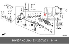HONDA 53429-T7S-T01