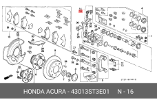 HONDA 43013-ST3-E01