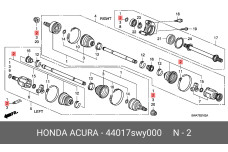 HONDA 44017-SWY-000