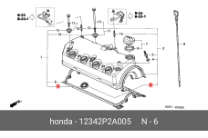 HONDA 12342-P2A-005