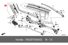HONDA 76630-T0A-A02