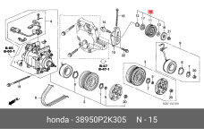 HONDA 38950-P2K-305