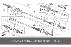HONDA 44310-SEF-E00