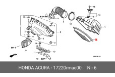 HONDA 17220-RMA-E00
