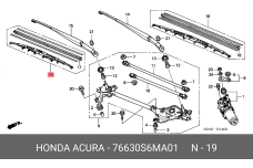 HONDA 76630-S6M-A01
