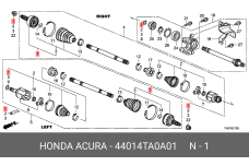 HONDA 44014-TA0-A01
