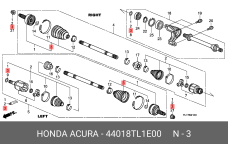 HONDA 44018-TL1-E00