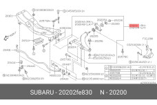 SUBARU 20202-FE830