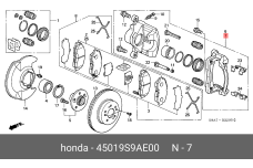 HONDA 45019-S9A-E00