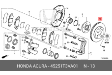 HONDA 45251-T3V-A01