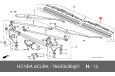 HONDA 76630-S30-Q01