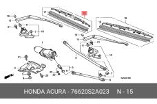HONDA 76620-S2A-023