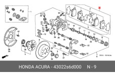 HONDA 43022-S6D-000