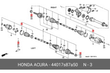 HONDA 44017-S87-A50