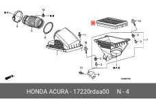 HONDA 17220-RDA-A00