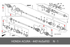 HONDA 44014-S5A-950