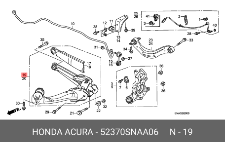 HONDA 52370-SNA-A06