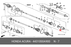 HONDA 44310-S0A-900