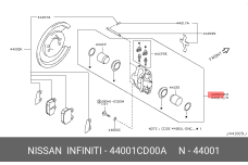 NISSAN 44001-CD00A