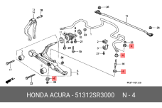 HONDA 51312-SR3-000