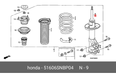 HONDA 51606-SNB-P04