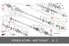 HONDA 44017-S5T-A01