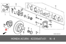 HONDA 42200-S87-C51