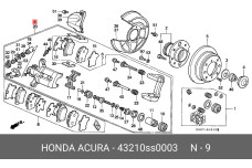 HONDA 43210-SS0-003