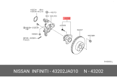 NISSAN 43202-JA010