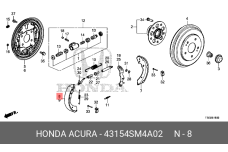 HONDA 43154-SM4-A02