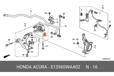 HONDA 51396-SWA-A02