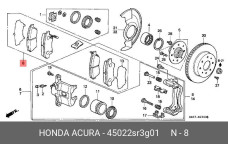 HONDA 45022-SR3-G01