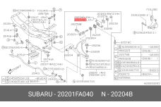 SUBARU 20201-FA040