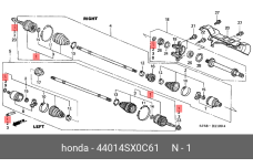 HONDA 44014-SX0-C61
