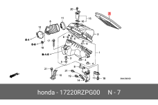 HONDA 17220-RZP-G00