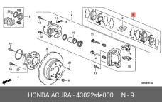 HONDA 43022-SFE-000