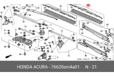HONDA 76620-SM4-A01