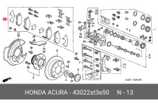 HONDA 43022-ST3-E50
