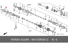 HONDA 44310-SR3-A12