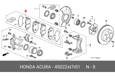 HONDA 45022-ST7-R01