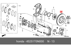 HONDA 45251-T0N-000