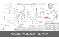 SUBARU 20202-AG080