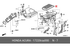 HONDA 17220-RZA-000