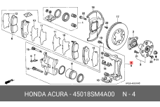 HONDA 45018-SM4-A00