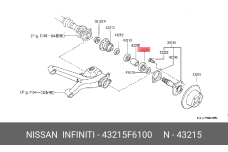 NISSAN 43215-F6100